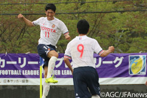 名古屋U18が京都に大勝を収めている