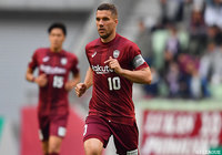 FWルーカス ポドルスキが全治8週間の負傷【神戸】