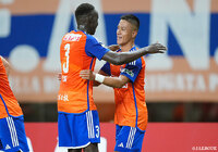 快勝の新潟が勝点を32に伸ばし14位浮上!敗れた京都は7試合ぶりの黒星を喫す【サマリー:明治安田J1 第26節】