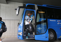 【ＦＸＳＣ２０１５ Ｇ大阪 前日練習】バスから降りるパトリック選手（１８／２３）