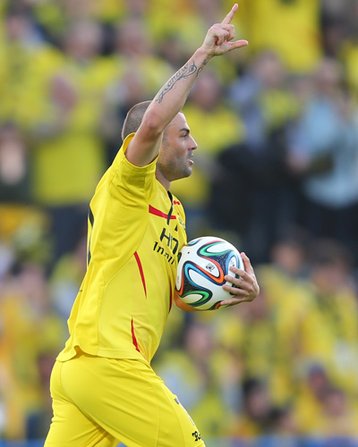 [ [ ヤマザキナビスコカップ：準決勝 柏 vs 広島 ] ] | J's GOAL | フォトニュース