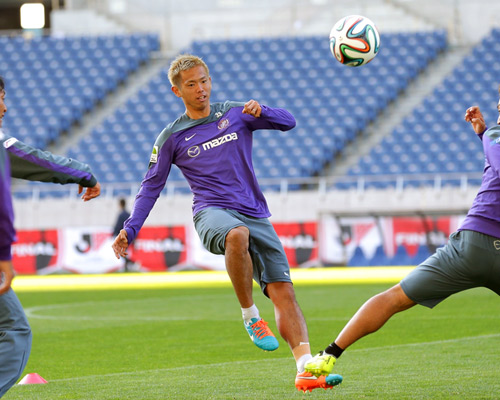 [ [ ヤマザキナビスコカップ：決勝 広島 vs Ｇ大阪 ]前日練習（広島） ] | J's GOAL | フォトニュース