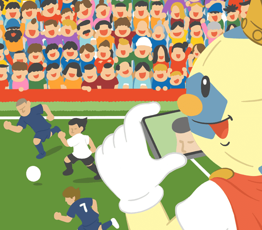 写真は試合中の様子も投稿OK！