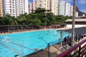 ＣＲフラメンゴのクラブハウスにて＜水球＞