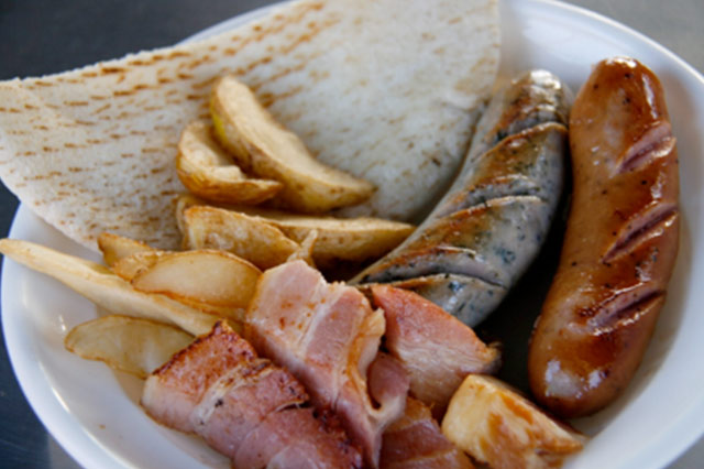 八ヶ岳ベーコンの全部盛り