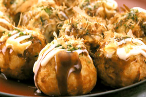 道頓堀くくる大たこ入りたこ焼き