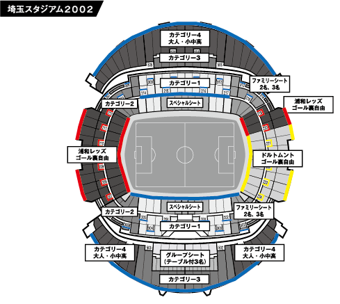 埼玉スタジアム２００２ 席割図