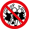 アイコン：人と接触する応援禁止