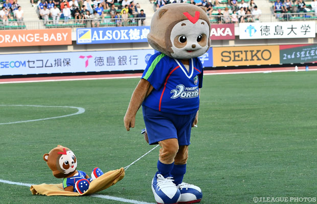 徳島ヴォルティスのマスコット「ヴォルタくん」