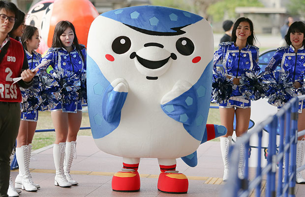 ＦＣ琉球のマスコット「ジンベーニョ」