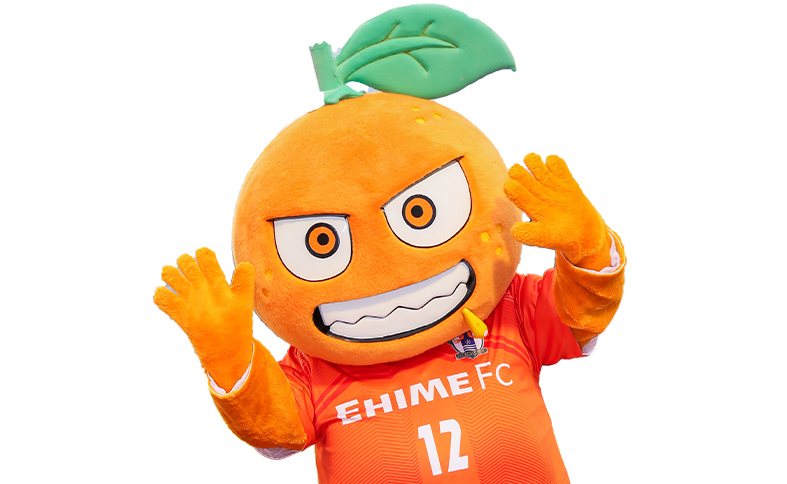 愛媛FCのマスコット「オ〜レくん」