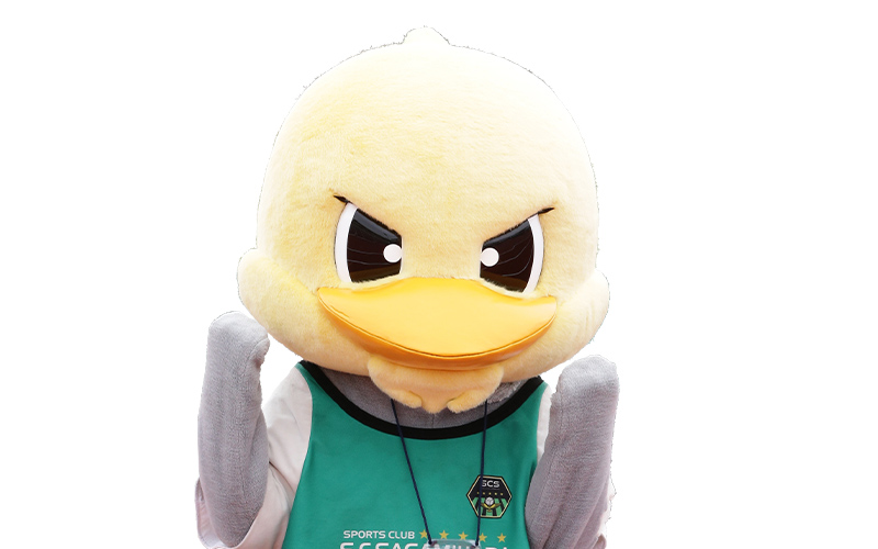 SC相模原のマスコット「ガミティ」