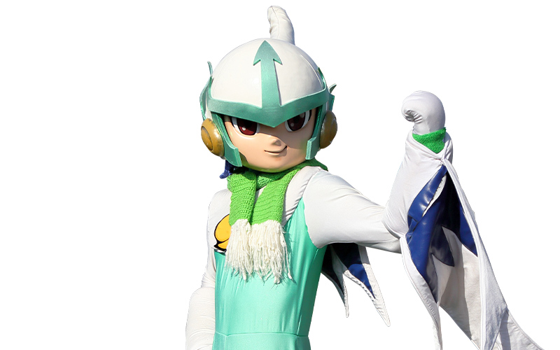 ガイナーレ鳥取のマスコット「ガイナマン」