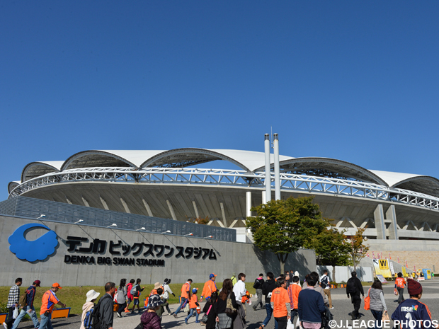 【新潟】14日の清水戦で「がんばろう東北SMILE PROJECT」活動報告コーナーを設置