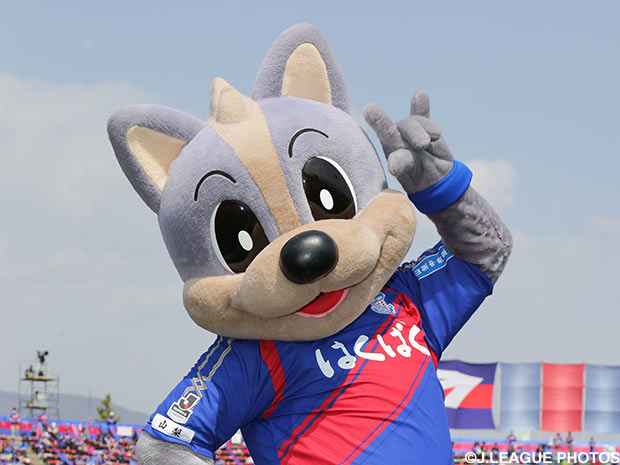 「第13回南アルプス桃源郷マラソン大会」に参加するヴァンくん。（2015年3月22日撮影）