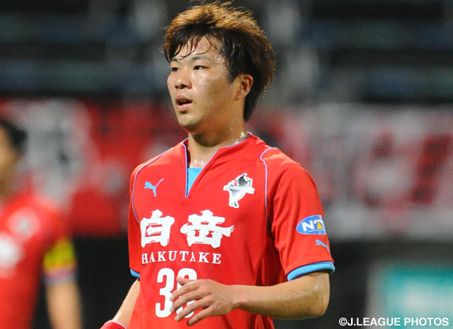 「ROASSO総選挙」で1位に輝いたMF嶋田。（2015年4月1日撮影）
