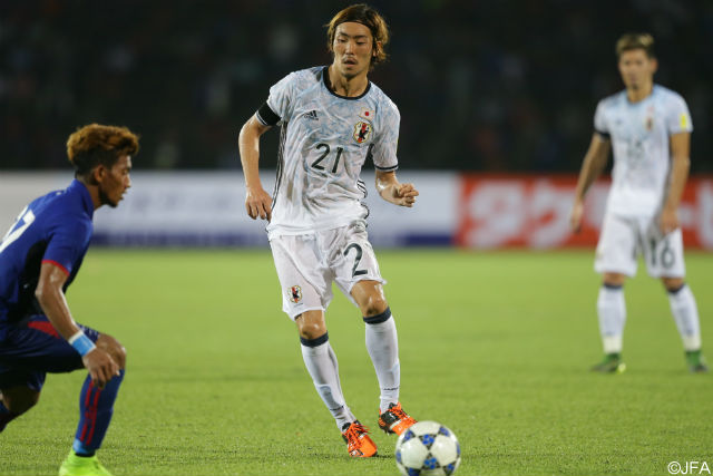 【試合後コメント：日本代表】ロシアW杯２次予選 カンボジア戦 藤春（G大阪）「最後にアシストできたのは良かった」