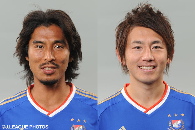 【横浜FM】松本戦にてDF中澤とMF兵藤の記念セレモニーを実施