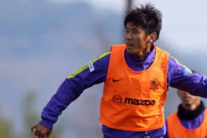 左眼窩底骨折で離脱していた水本もフルメニューをこなした（写真提供：紫熊倶楽部）