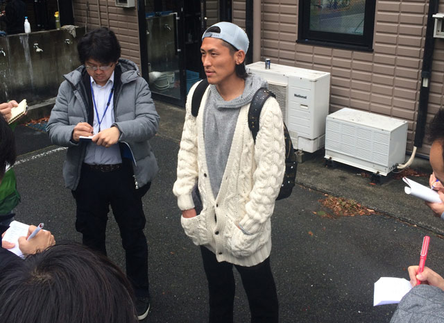  第2戦に向けて決意を語る丹羽（写真：高村 美砂）