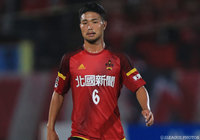 MF安東が全治4週間の負傷【金沢】