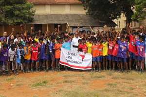 この活動は独立行政法人国際協力機構（JICA)の協力のもと、Sports for Tomorrowの活動としても実施しました