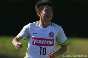 ここまで6ゴールと得点ランクトップに立つ広島の山根。準決勝でもゴールを決めてチームを勝利に導けるか