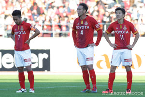 クラブ史上初の降格が決定した名古屋は、来季Ｊ２の舞台で再起を誓う