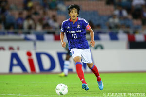 今季横浜Ｆ・マリノスから加入した中村。名波監督の下、どのようなプレーを見せるのか注目が集まる