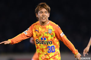 前節2万ゴールのメモリアル弾を決めた清水の金子。さらなるブレイクに期待したい!
