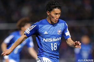 前節、プロ入り初ゴールを決めた横浜FMの遠藤。今節もゴールなるか！？
