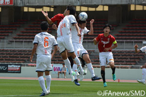 「戦う姿勢や気持ちが本当に大事だと感じさせられました」と試合を振り返った大塚監督（大宮）。