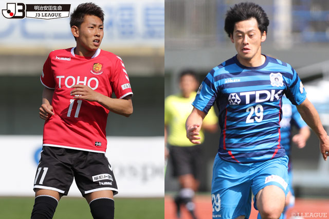 6連勝を狙う秋田は福島との上位対決。追う富山はＣ大23と対戦【プレビュー：明治安田Ｊ３ 第8節】