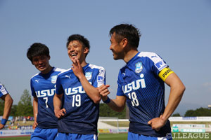 3位に浮上した沼津はＣ大23と対戦。リーグトップの得点数を誇る攻撃陣が今節も火を噴くか