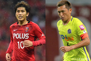 共に3連敗中の浦和と広島が激突。チームを好転に導くタクトを振るうのは柏木か、青山か。