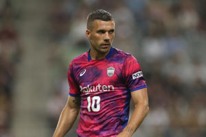 デビュー戦でワールドクラスの実力を見せつけたポドルスキ。2戦連発なるか