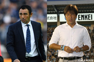 Ｇ大阪vs磐田の試合は、長谷川 健太と名波 浩。両指揮官の采配に注目が集まる。