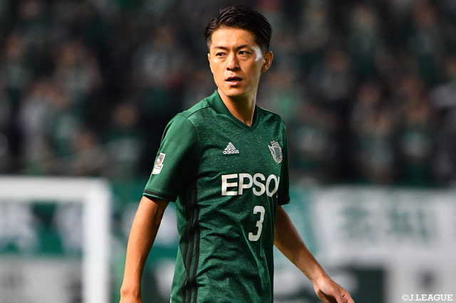 J2通算100試合まであと1試合に迫った田中 隼磨(松本)