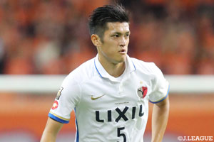 日本代表に選出された鹿島の植田。昌子と共に鹿島の堅守を支える。