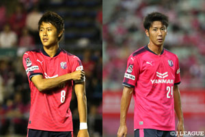 柿谷(左)と山村を温存したC大阪。第2戦にベストメンバーで挑み初のファイナル進出を目指す!