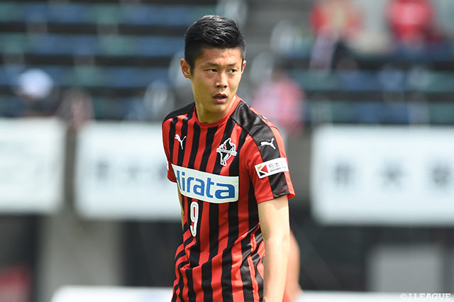 前節2ゴールの安 柄俊（熊本）。今節も重要な役割を担うことができるか
