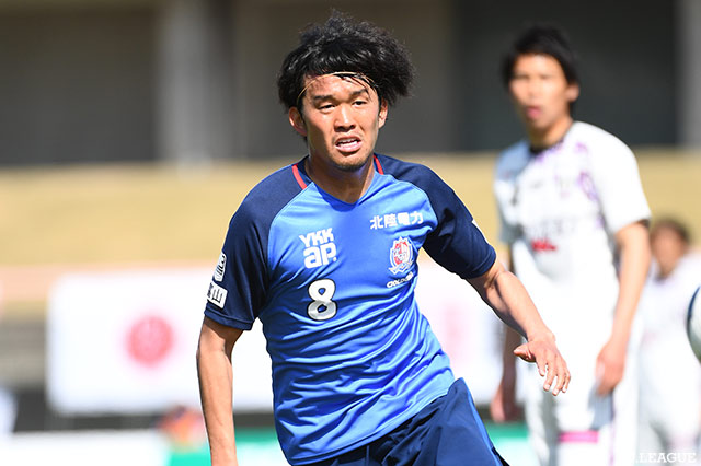 FW遠藤が全治3週間の負傷【富山】