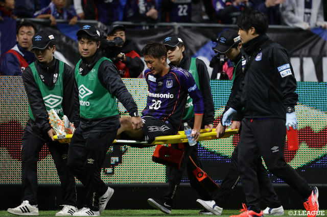 FW長沢の負傷を発表【Ｇ大阪】