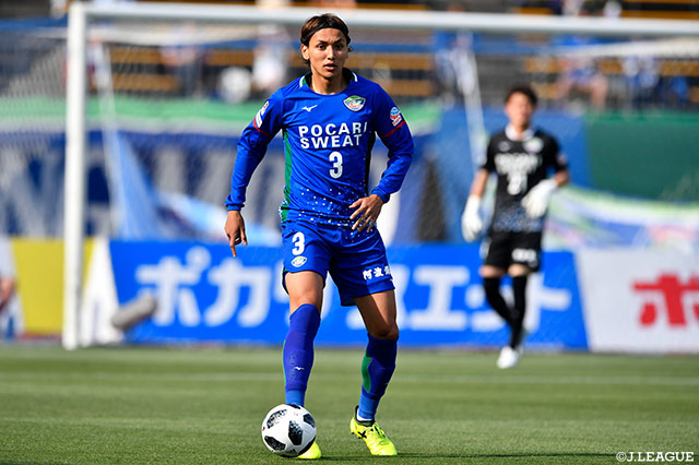 大﨑は2017年に徳島に加入し、今季の明治安田生命J2リーグでは16試合・0得点の成績でした