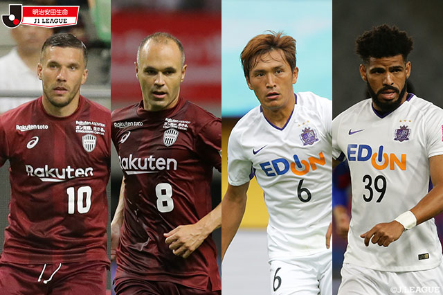 前節初ゴールのイニエスタが首位の広島に挑む。名古屋は横浜FMの本拠地に乗り込み4連勝を狙う【プレビュー：明治安田Ｊ１ 第22節】