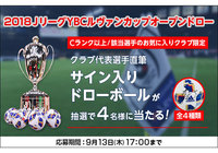 2018JリーグYBCルヴァンカップオープンドローに出席したクラブ代表選手直筆サイン入りドローボールが抽選で4名様に当たる!【Club J.LEAGUE】