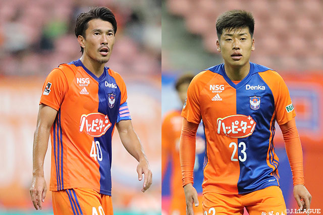 MF小川とDF柳がともに全治4週間の負傷【新潟】