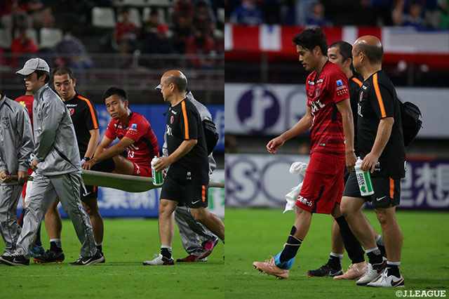 MF中村、DF内田がともに全治6週間の負傷【鹿島】