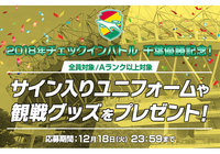 サイン入りユニフォームや2019年観戦グッズが当たるキャンペーンを実施!【Club J.LEAGUE】