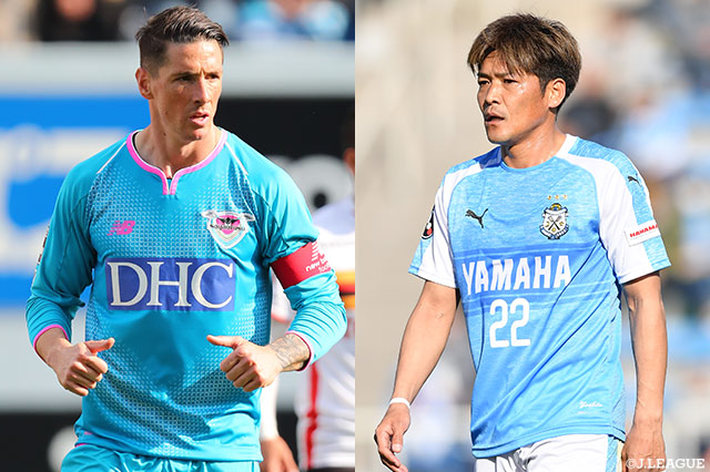 ともにリーグ戦未勝利の鳥栖と磐田が激突。フェルナンド トーレス（鳥栖/左）、大久保 嘉人（磐田）に期待がかかる
